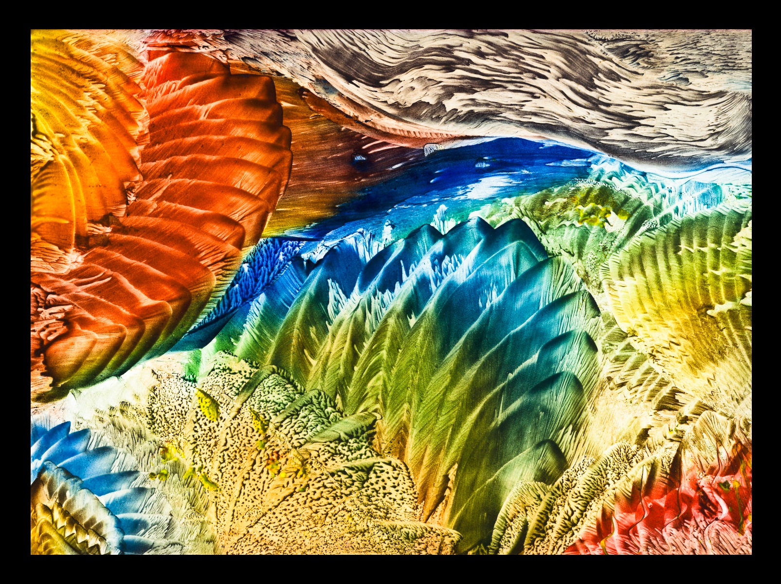 Wax painting - Abstract